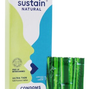 Comprar preservativos ultra-finos de látex lubrificados - pacote 10 sustain preço no brasil banho & beleza cuidados pessoais preservativos saúde sexual suplemento importado loja 125 online promoção -