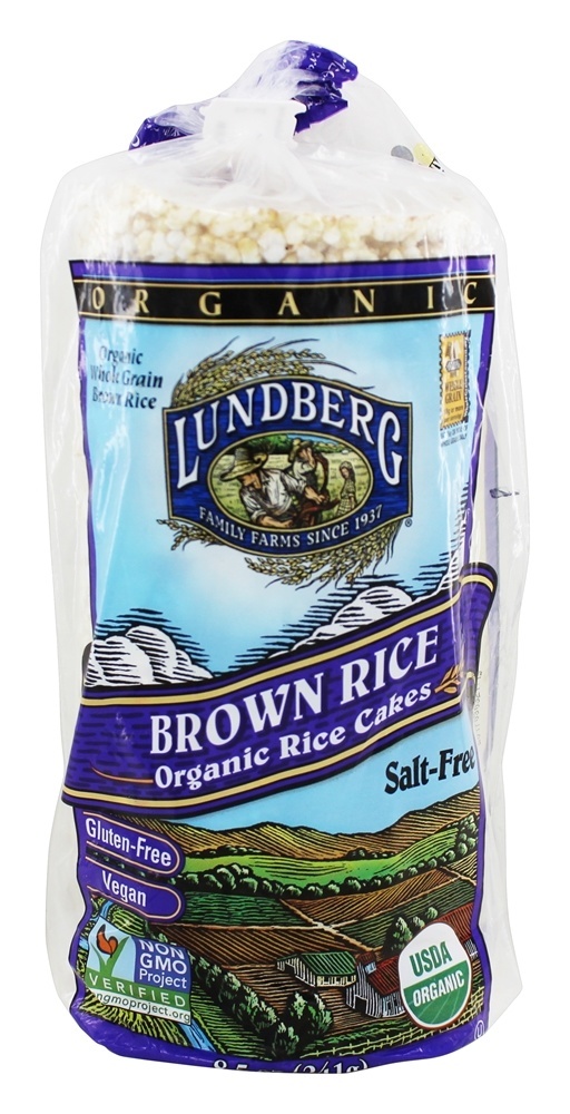Bolinhos de Arroz Orgânicos Arroz Integral sem Sal - 8.5 oz. Lundberg