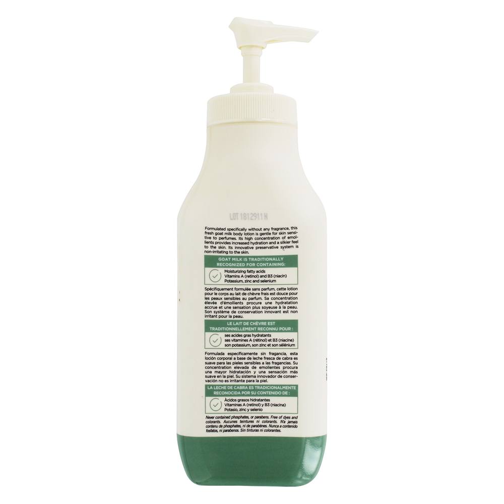 Loção de corpo de leite de cabra cremosa natureza livre de fragrância - 11.8 fl. oz. Canus - Imagem 3