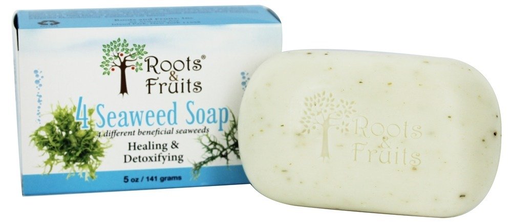 4 Cura Sabonete de Algas Marinhas e Desintoxicação - 5 oz. Roots & Fruits