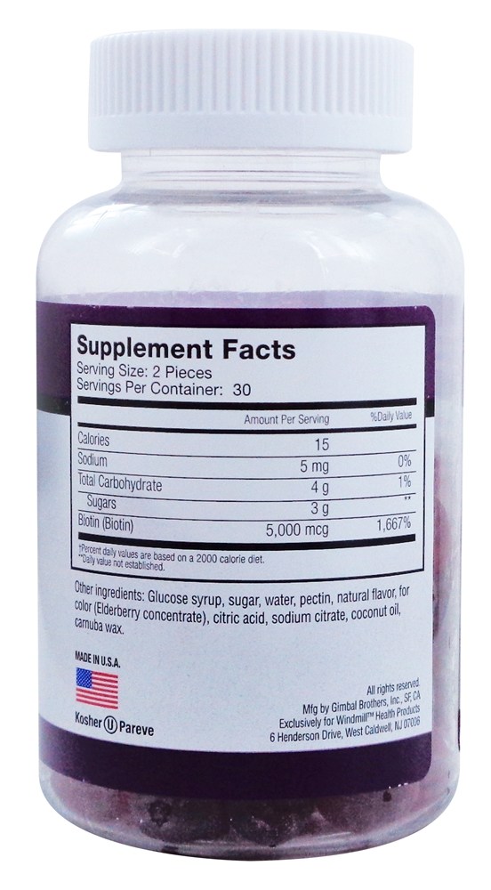Biotina Gomoso Baga 5000 mcg. - 60 Gummies Rejuvicare - Imagem 2