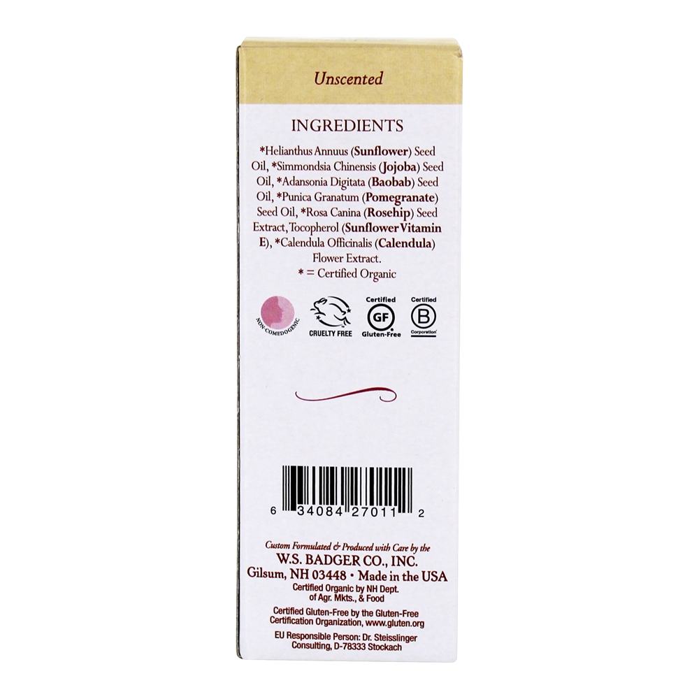 Rosto Oil Unscented - 1 fl. oz. Badger - Imagem 2