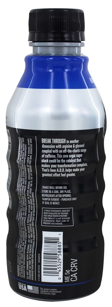 Pilha de velocidade bombeada sem framboesa de energia azul de óxido nítrico - 22 oz. ABB Performance - Imagem 3