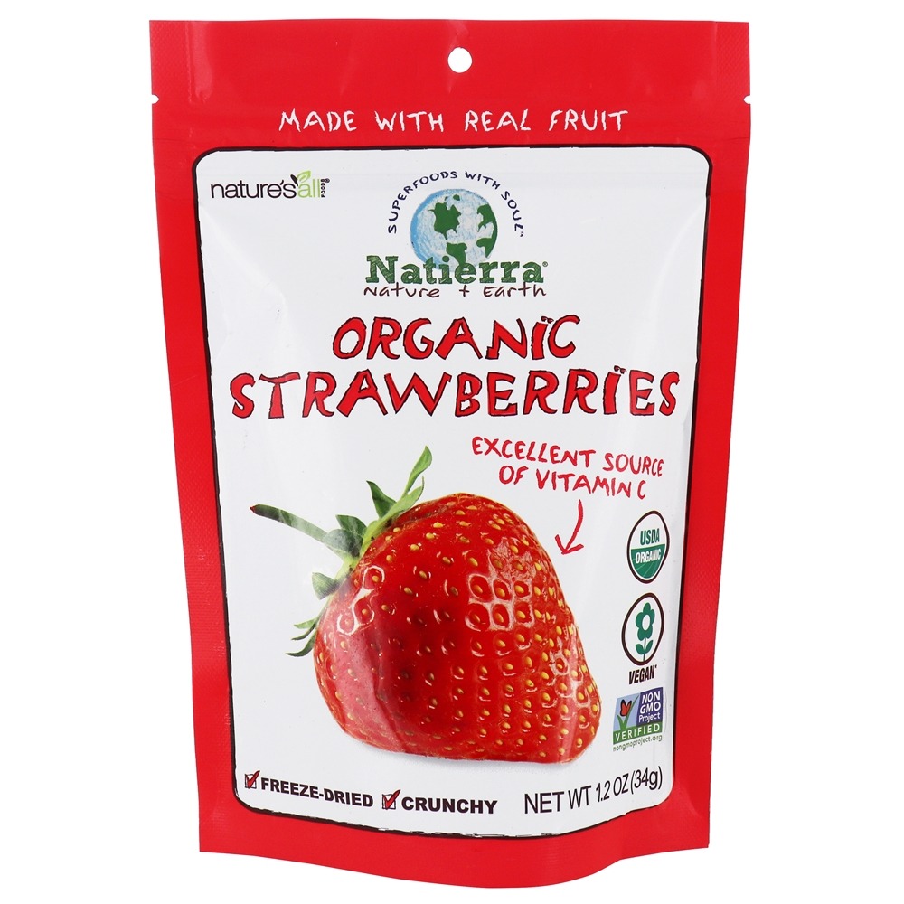 Natierra Morango Orgânico Congelado - 1.2 oz. Nature's All Foods