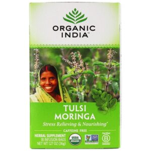 Comprar chá de moringa de tulsi - 18 saquinhos de chá organic india preço no brasil chás e café chás para melhorar o sistema imunológico suplemento importado loja 1 online promoção -