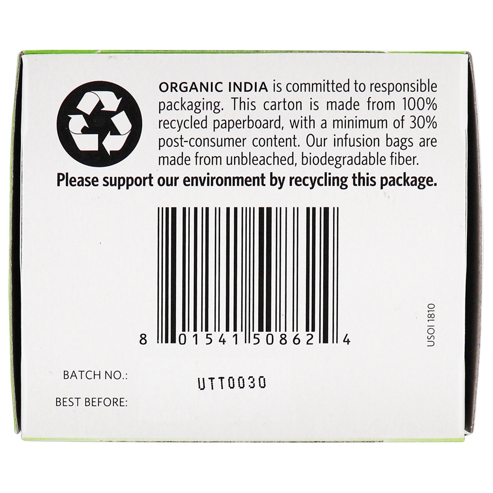 Chá De Moringa De Tulsi - 18 Saquinhos de Chá Organic India - Imagem 5