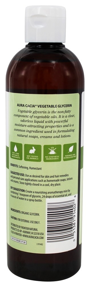 Cuidado de pele de glicerina vegetal orgânico - 16 fl. oz. Aura Cacia - Imagem 2