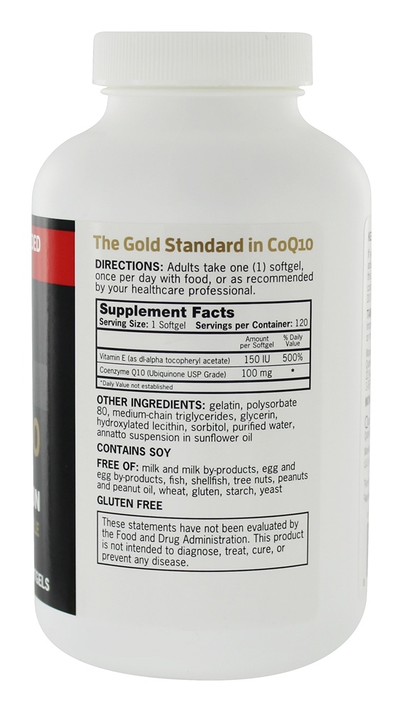 Ultra CoQ10 100 mg. - 120 Softgels Qunol - Imagem 2