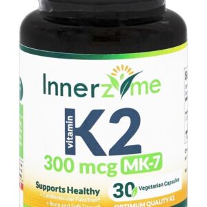 Comprar vitamina k2, mk7 300 mcg. - cápsulas vegetarianas 30 innerzyme preço no brasil vitamina k vitaminas e minerais suplemento importado loja 11 online promoção -