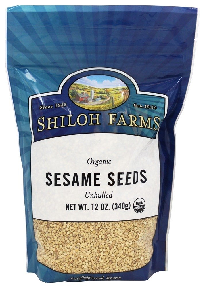 Sementes de gergelim orgânico - 12 oz. Shiloh Farms