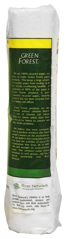 Banho de tecido 100 % reciclado 2-Ply 198 Sheets - 12 Rolo (s) Green Forest - Imagem 2