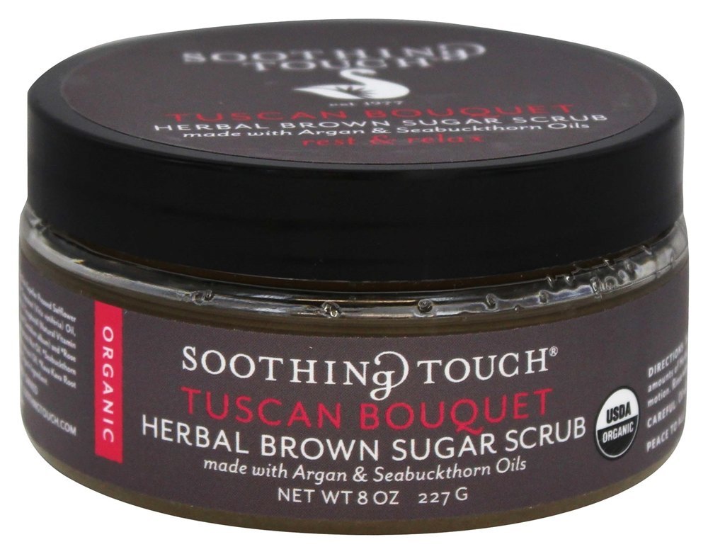 Esfoliação Orgânica de Açúcar Mascavo Descansar e Relaxar Bouquet da Toscana - 8 oz. Soothing Touch