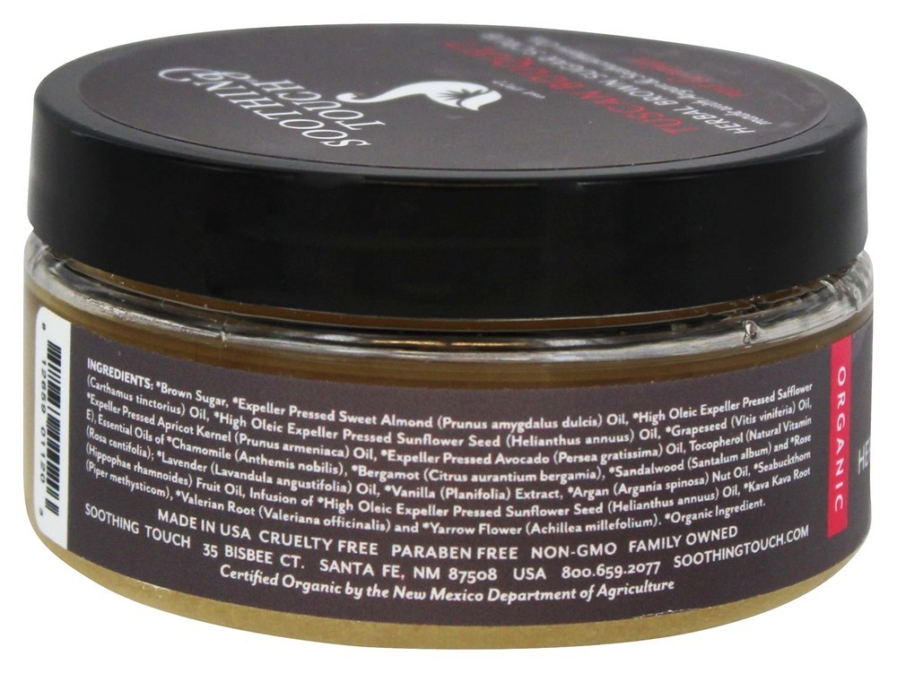 Esfoliação Orgânica de Açúcar Mascavo Descansar e Relaxar Bouquet da Toscana - 8 oz. Soothing Touch - Imagem 2