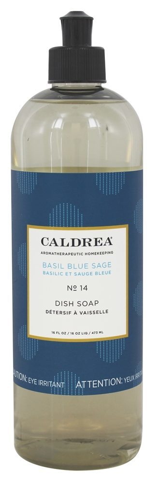 Sábio do azul da manjericão do sabão do prato - 16 fl. oz. Caldrea