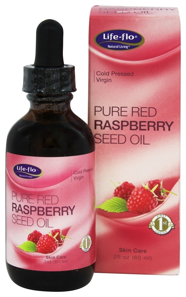 Pure Óleo de semente de framboesa vermelha frio virgem - 2 fl. oz. Life-Flo