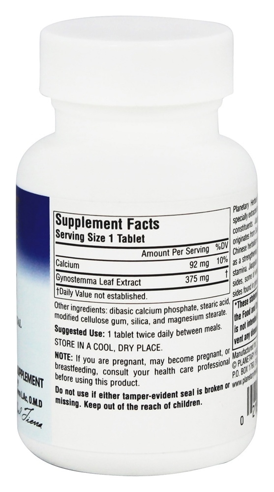 Cheio Spectrum Jiaogulã 375 mg. - 60 Tablets Planetary Herbals - Imagem 2