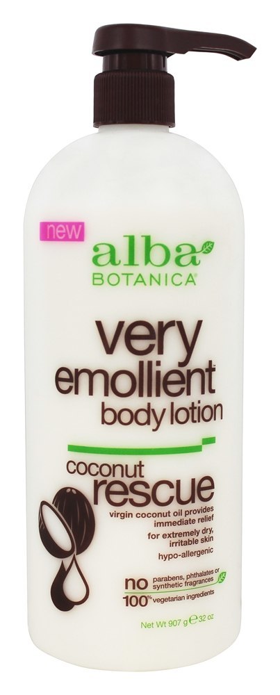 Loção Corporal Muito Emoliente Coconut Rescue - 32 fl. oz. Alba Botanica