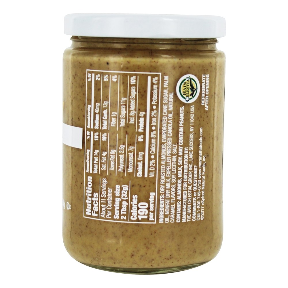 Não amassar manteiga de amêndoa com caramelo cremoso - 12 oz. MaraNatha - Imagem 2