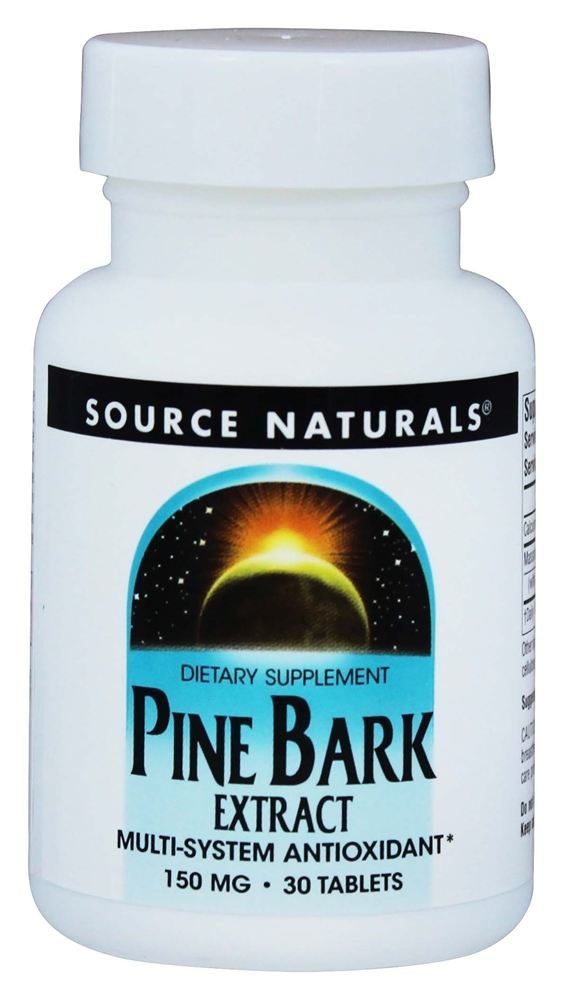 Extrato de casca de pinheiro 150 mg. - 30 Tablets Source Naturals