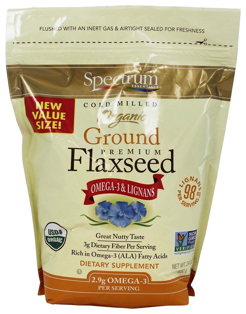 Flaxseed Premium de Chão Orgânico - 24 oz. Spectrum Essentials