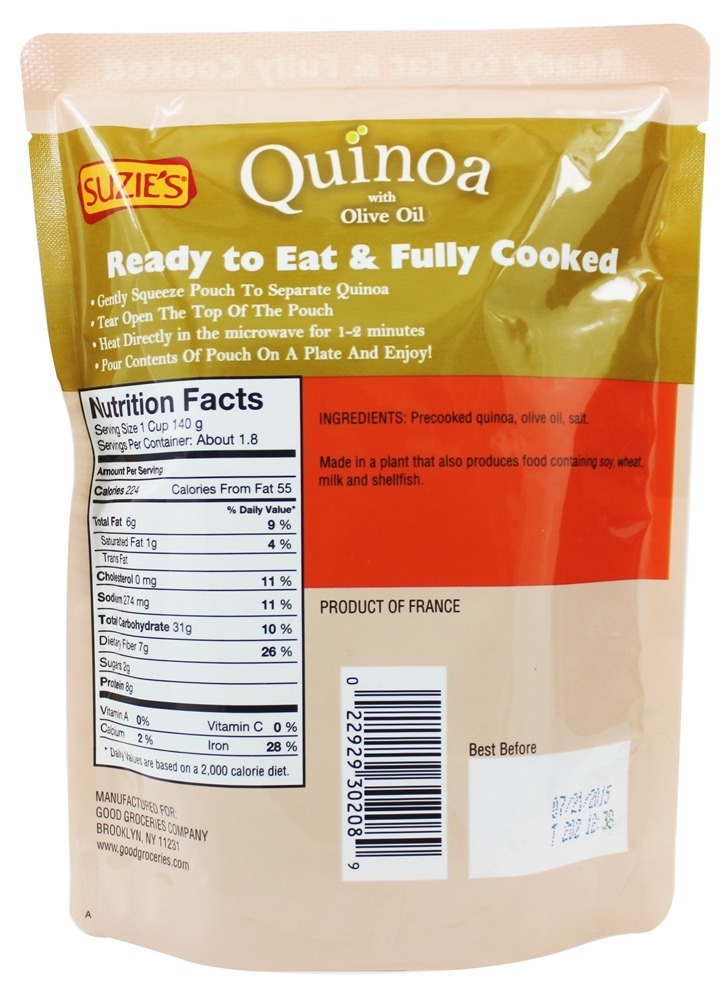 Quinoa com azeite - 9 oz. Suzie's - Imagem 2