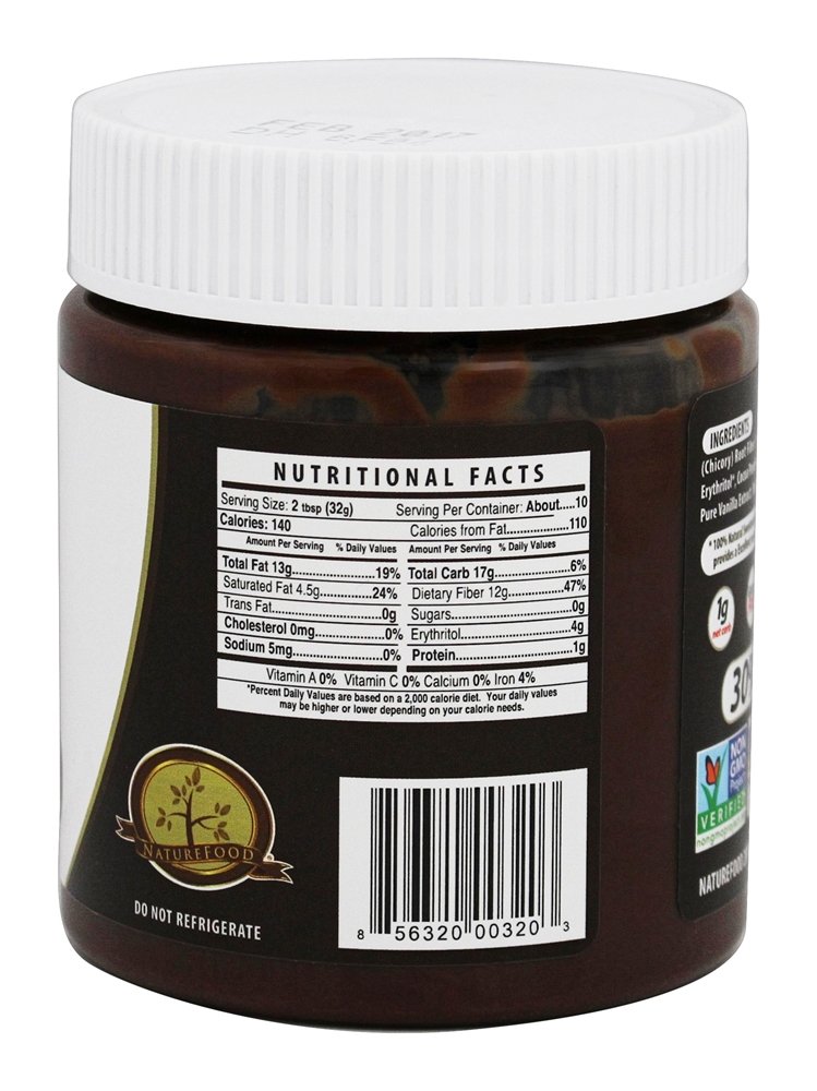 Propagação de avelã sem açúcar e chocolate amargo - 11 oz. NutiLight - Imagem 2