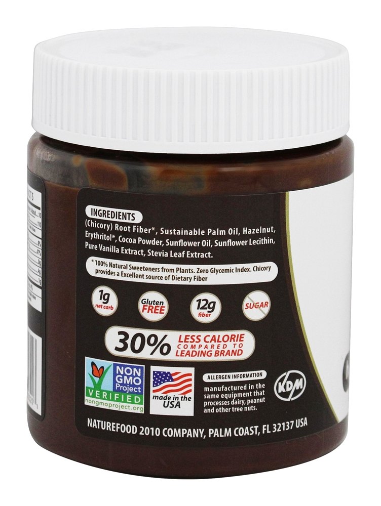 Propagação de avelã sem açúcar e chocolate amargo - 11 oz. NutiLight - Imagem 3