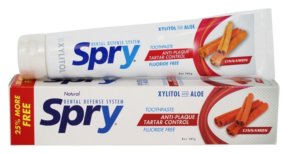 Spry Anti-Plaque & Tartar Toothpaste Canela Controle - 5 oz. Xlear