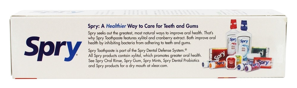 Spry Anti-Plaque & Tartar Toothpaste Canela Controle - 5 oz. Xlear - Imagem 3