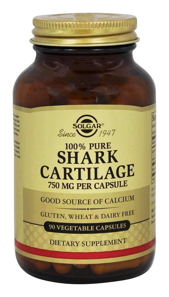 100 % Pure Cartilagem de Tubarão 750 mg. - Cápsulas 90 Solgar