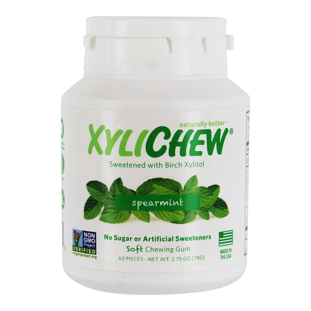 Goma de mascar livre de açúcar Spearmint - 60 Peça (s) XyliChew