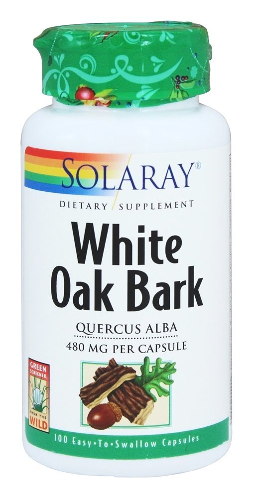 Casca de Carvalho Branco 480 mg. - Cápsulas 100 Solaray