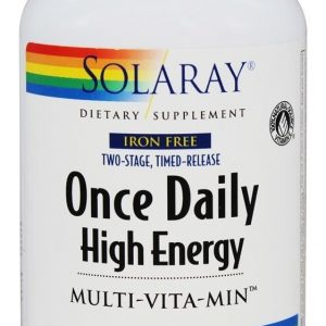 Comprar uma vez por dia alta energia multi-vita-min iron-free - cápsulas 120 solaray preço no brasil vitamina b12 vitaminas e minerais suplemento importado loja 189 online promoção -
