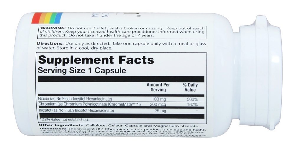 Não Chromiacin Flush - Cápsulas 100 Solaray - Imagem 2