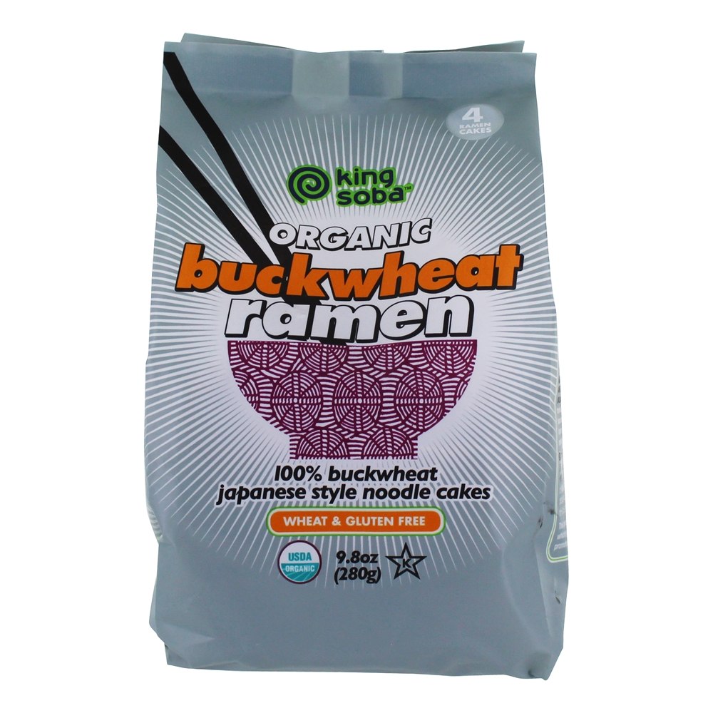 Bolinhos de Macarrão Ramen Orgânicos 100 % Buckwheat - 9.8 oz. King Soba