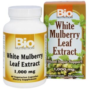Extrato de Folha de Amoreira Branca 1000 mg. - Cápsulas vegetarianas 60 Bio Nutrition