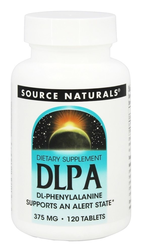 DLPA DL-Fenilalanina 375 mg. - 120 Tablets Source Naturals