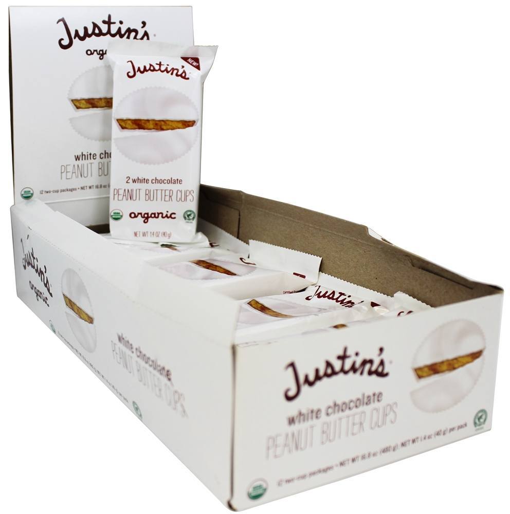 Manteiga De Amendoim Copos De Chocolate Branco - 1.4 oz. Justin's Nut Butter - Imagem 4