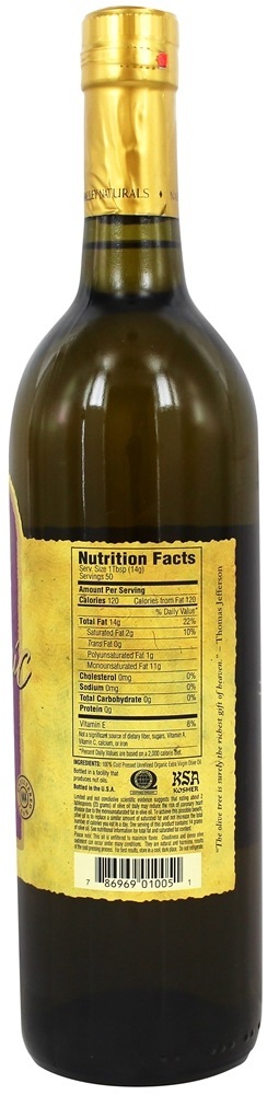 Azeite Virgem Extra Orgânico - 25.4 fl. oz. Napa Valley Naturals - Imagem 2