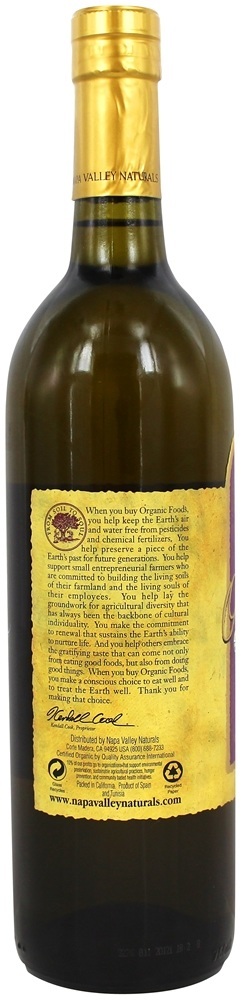 Azeite Virgem Extra Orgânico - 25.4 fl. oz. Napa Valley Naturals - Imagem 3
