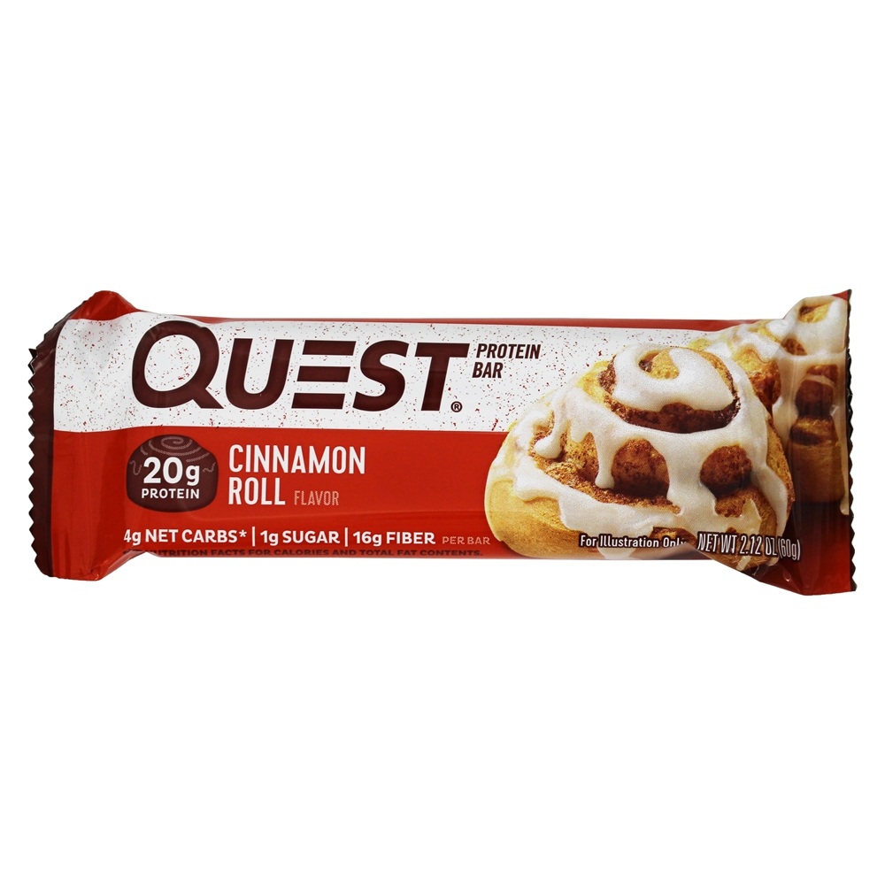 Bar de Proteína da Quest Bar Box Rolo de Canela - 12 Barras Quest Nutrition - Imagem 3
