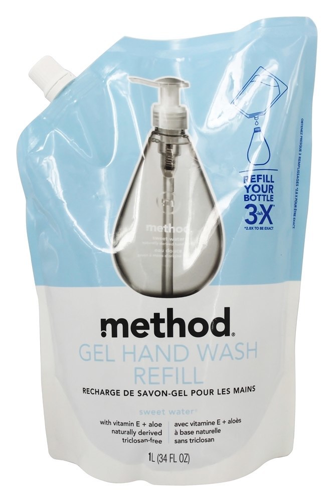 Gel Mão Lavar Reabastecer Doce água - 34 fl. oz. Method