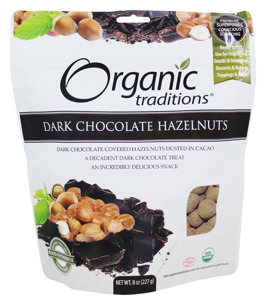 Avelãs Chocolate Amargo - 8 oz. Organic Traditions