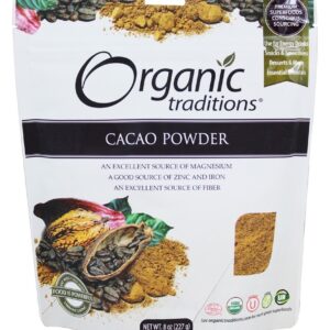Comprar cacau em pó - 8 oz. Organic traditions preço no brasil alimentos & lanches cacau suplemento importado loja 163 online promoção -