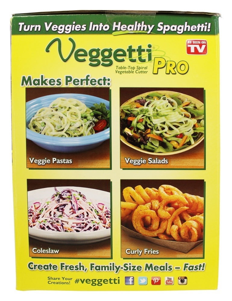Cortador de legumes em espiral de mesa profissional Veggetti - Imagem 4