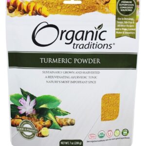 Comprar pó de açafrão - 7 oz. Organic traditions preço no brasil cúrcuma ervas suplemento importado loja 37 online promoção -