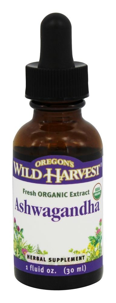 Extrato Orgânico Fresco Ashwagandha - 1 oz. Oregon's Wild Harvest