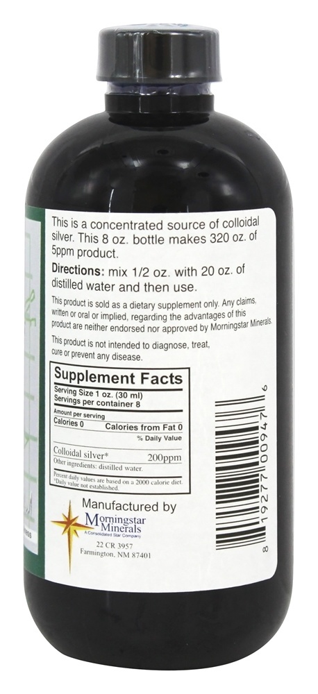Silver Collector Silver Prata - 8 fl. oz. Morning Star Minerals - Imagem 2