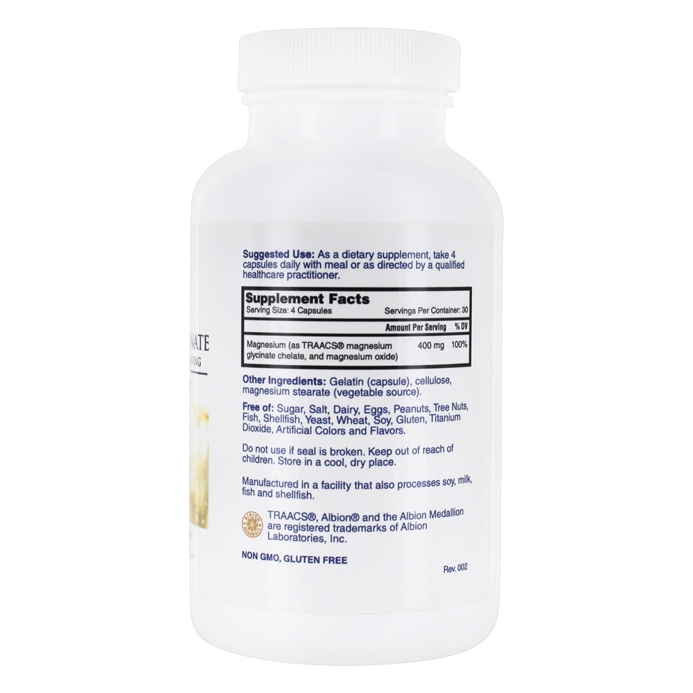 Glicinato de Magnésio 400 mg. - Cápsulas 120 Nature's Lab - Imagem 2
