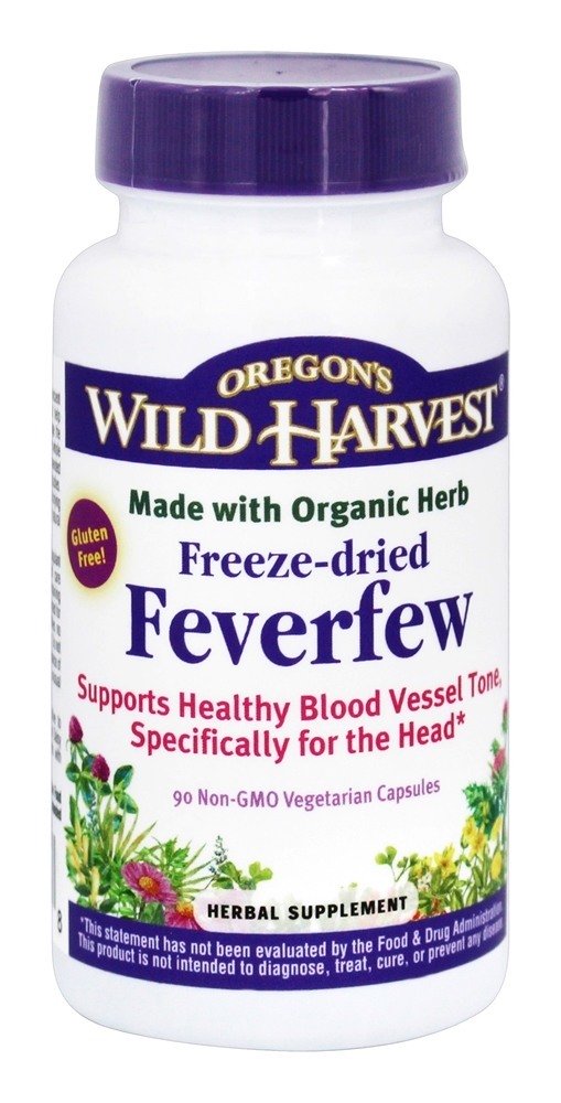 Feverfew liofilizado - Cápsulas vegetarianas 90 Oregon's Wild Harvest